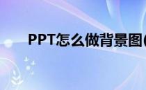 PPT怎么做背景图(如何制作ppt背景)