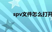 spv文件怎么打开(spv用什么打开)