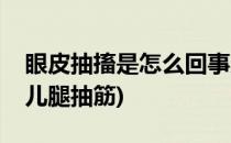 眼皮抽搐是怎么回事儿(眼皮抽搐是怎么回事儿腿抽筋)