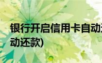 银行开启信用卡自动还款功能(银行信用卡 自动还款)