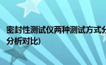 密封性测试仪两种测试方式分析(密封性测试仪两种测试方式分析对比)