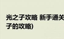 光之子攻略 新手通关心得游戏技巧介绍(光之子的攻略)