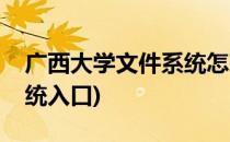 广西大学文件系统怎么登录(广西大学文件系统入口)