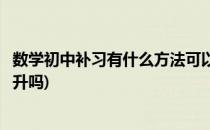 数学初中补习有什么方法可以提升学习(初中数学有好方法提升吗)