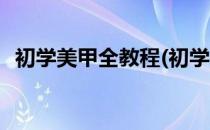 初学美甲全教程(初学美甲全教程美甲步骤)