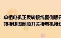 单相电机正反转接线图倒顺开关接电机怎么接(单相电机正反转接线图倒顺开关接电机接线路图)