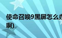 使命召唤9黑屏怎么办(使命召唤9黑屏怎么办啊)