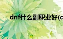 dnf什么副职业好(dnf什么副职业好玩)