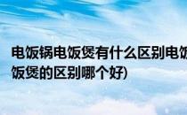 电饭锅电饭煲有什么区别电饭锅和电饭煲哪个好(电饭锅和电饭煲的区别哪个好)