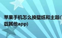 苹果手机怎么换壁纸和主题(苹果手机怎么换壁纸和主题不下载其他app)