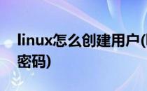 linux怎么创建用户(linux怎么创建用户名和密码)