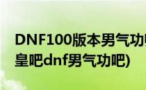 DNF100版本男气功师/念皇技能加点(dnf念皇吧dnf男气功吧)