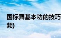 国标舞基本功的技巧(国标舞基本功的技巧视频)