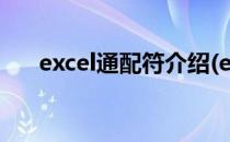 excel通配符介绍(excel通配符的含义)