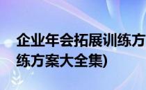 企业年会拓展训练方案大全(企业年会拓展训练方案大全集)