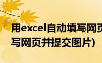 用excel自动填写网页并提交(用excel自动填写网页并提交图片)