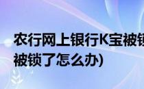 农行网上银行K宝被锁定要怎么解锁(农行k宝被锁了怎么办)