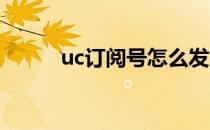 uc订阅号怎么发文章(UC订阅号)