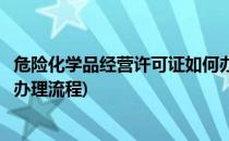 危险化学品经营许可证如何办理(危险化学品经营许可证如何办理流程)