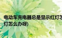 电动车充电器总是显示红灯怎么办(电动车充电器总是显示红灯怎么办呀)