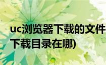 uc浏览器下载的文件在哪个文件夹(uc浏览器下载目录在哪)