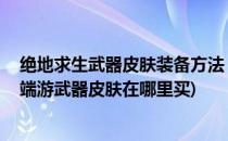 绝地求生武器皮肤装备方法 武器皮肤系统在哪里(绝地求生端游武器皮肤在哪里买)