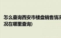 怎么查询西安市楼盘销售情况具体在售情况查询(楼盘销售情况在哪里查询)