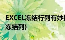 EXCEL冻结行列有妙招(excel怎么既冻结行又冻结列)