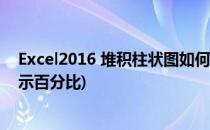 Excel2016 堆积柱状图如何显示百分比(堆积柱状图怎么显示百分比)