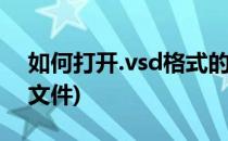 如何打开.vsd格式的文件(怎么打开vsd格式文件)