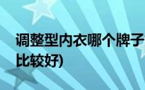 调整型内衣哪个牌子好(调整型内衣什么牌子比较好)