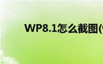 WP8.1怎么截图(wp手机怎么截图)