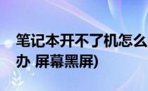 笔记本开不了机怎么办(笔记本开不了机怎么办 屏幕黑屏)