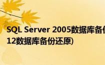 SQL Server 2005数据库备份与恢复操作教程(sqlserver2012数据库备份还原)