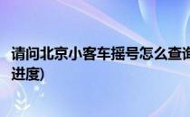 请问北京小客车摇号怎么查询(请问北京小客车摇号怎么查询进度)