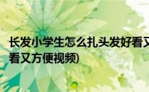 长发小学生怎么扎头发好看又方便(长发小学生怎么扎头发好看又方便视频)