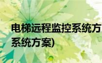 电梯远程监控系统方案(电梯物联网远程监控系统方案)