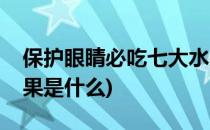 保护眼睛必吃七大水果(保护眼睛必吃七大水果是什么)