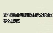 支付宝如何提取住房公积金(支付宝如何提取住房公积金个人怎么提取)