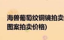 海兽葡萄纹铜镜拍卖价格(海兽纹葡萄镜历代图案拍卖价格)