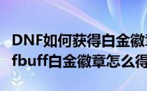 DNF如何获得白金徽章DNF怎么获得徽章(dnfbuff白金徽章怎么得)