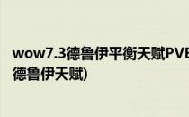 wow7.3德鲁伊平衡天赋PVE鸟德加点 阿古斯(wow9.0平衡德鲁伊天赋)