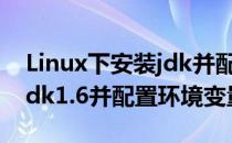 Linux下安装jdk并配置环境变量(linux安装jdk1.6并配置环境变量)