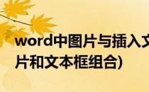 word中图片与插入文本框组合(word中将图片和文本框组合)