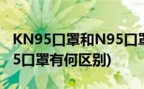 KN95口罩和N95口罩有什么区别(n95与kn95口罩有何区别)