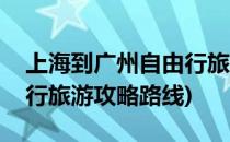 上海到广州自由行旅游攻略(上海到广州自由行旅游攻略路线)