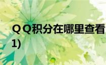 ＱＱ积分在哪里查看(qq积分在哪里查看2021)