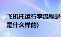 飞机托运行李流程是什么(飞机托运行李流程是什么样的)