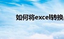 如何将excel转换成PDF格式 WPS