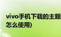 vivo手机下载的主题怎么用(vivo下载的主题怎么使用)